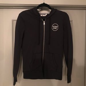 Victoria’s secret black zip up hoodie